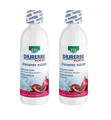ESI Diurerbe Forte Drenante Gusto Melograno Estate Bipack 500 ml + 500 ml